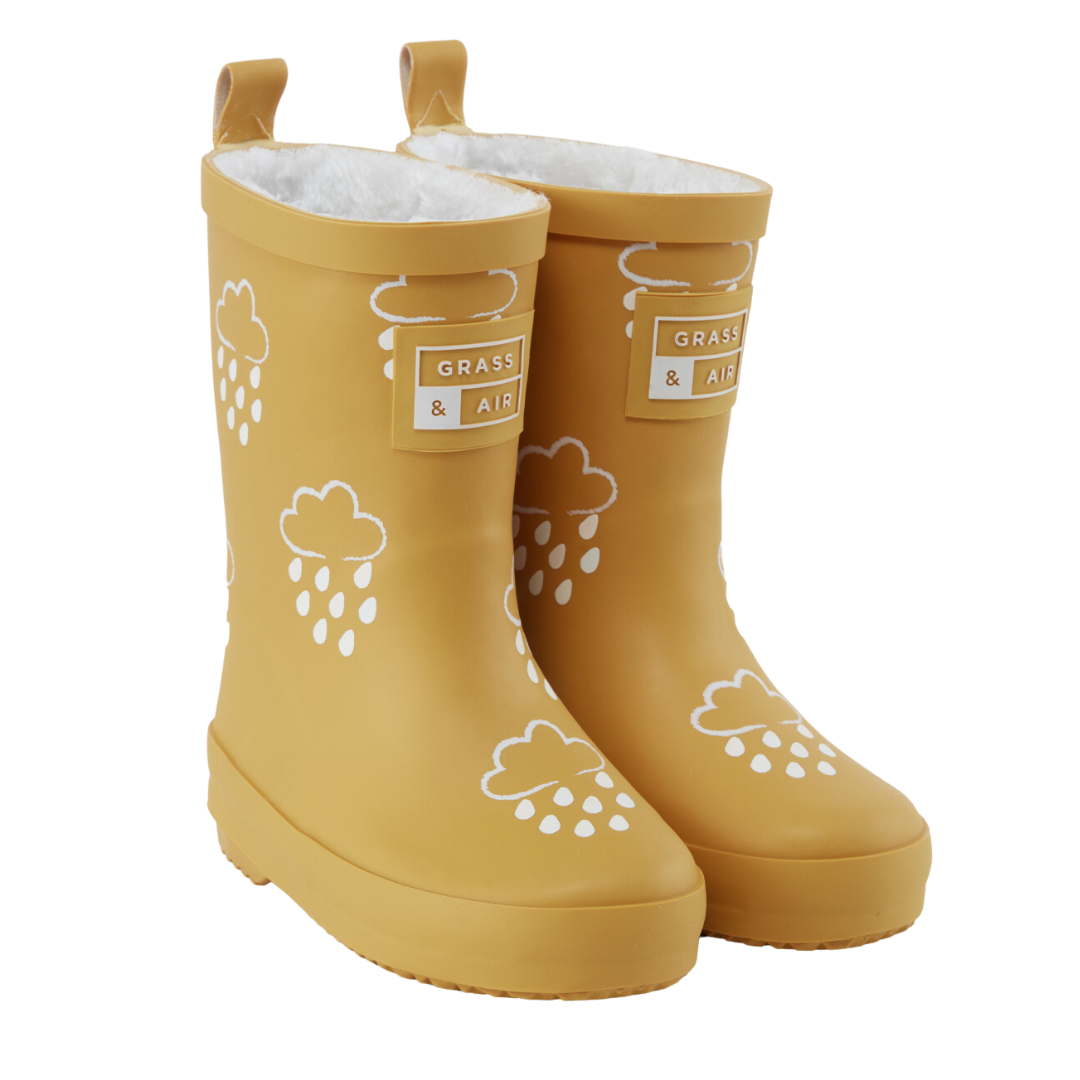 Colour Changing Winter Wellies Ochre