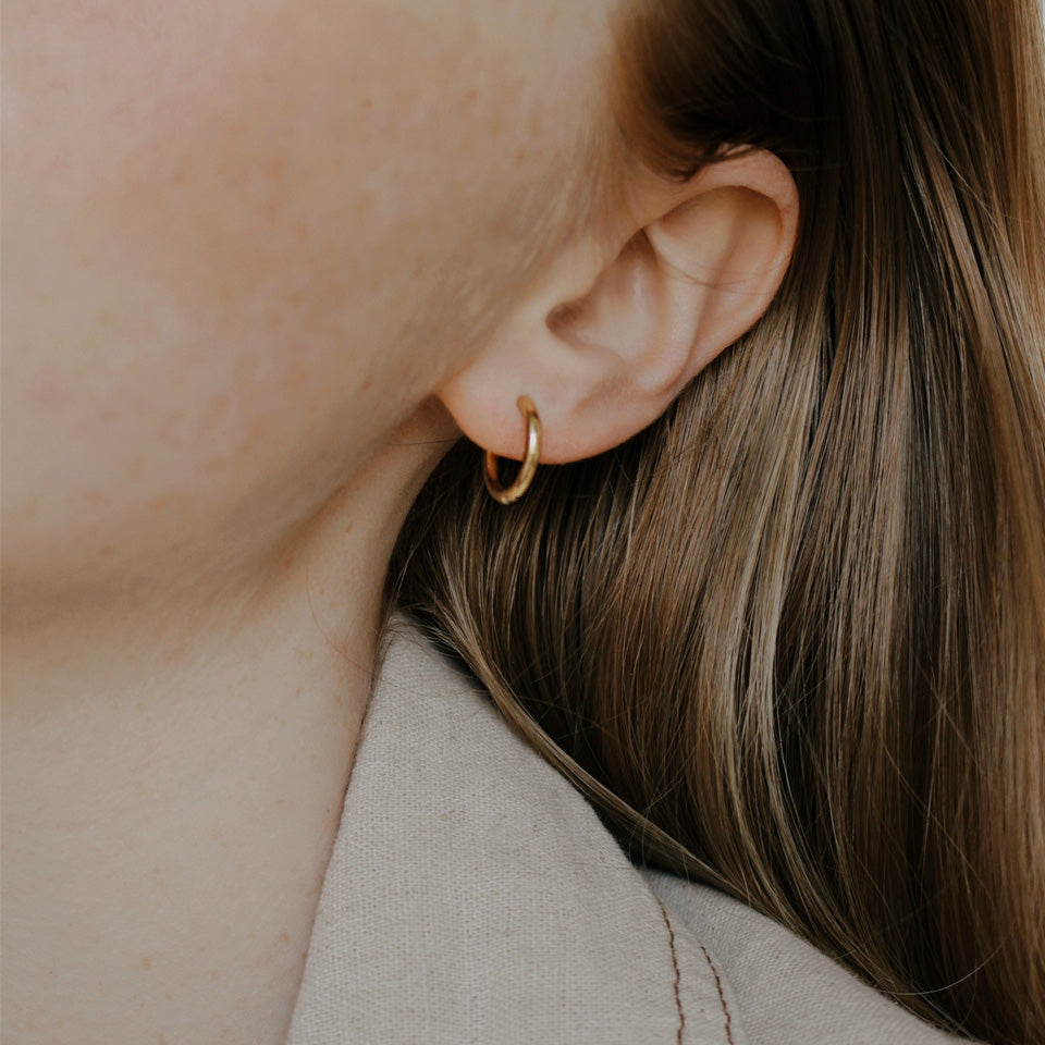 BONEE＞SQUARE HOOP EARRINGS GOLD PLATED - アクセサリー